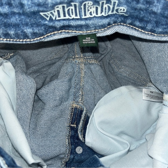 Patchwork Straight Leg Jeans - Picture 4 of 6